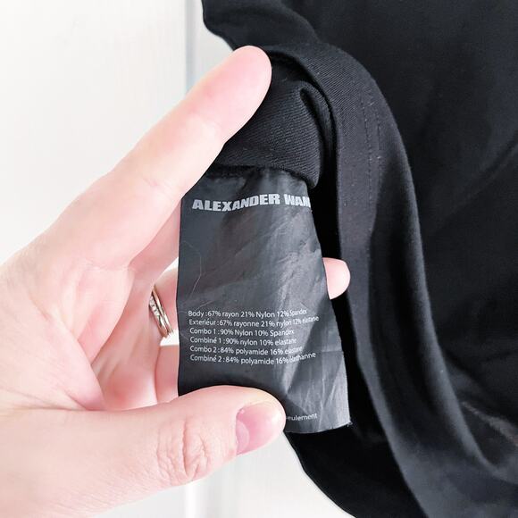 Alexander Wang Bodycon Mini Skirt with Mesh Details - Picture 7 of 8